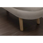 Velvet Fabric Storage Bench Bedroom Bench With Wood Legs For Living Room Bedroom Indoor